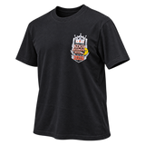 Angled front view of the 2026 Kool Deadwood Nites Official T-Shirt Black
