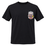 front view of the 2026 Kool Deadwood Nites Official T-Shirt Black