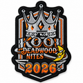 Small 2026 Kool Deadwood Nites official crown patch on white background