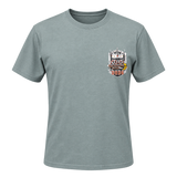 Front view of the 2026 Kool Deadwood Nites Official T-Shirt Sage