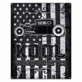 Kool Deadwood Nites American Flag Hot Rod Tin Metal Sign