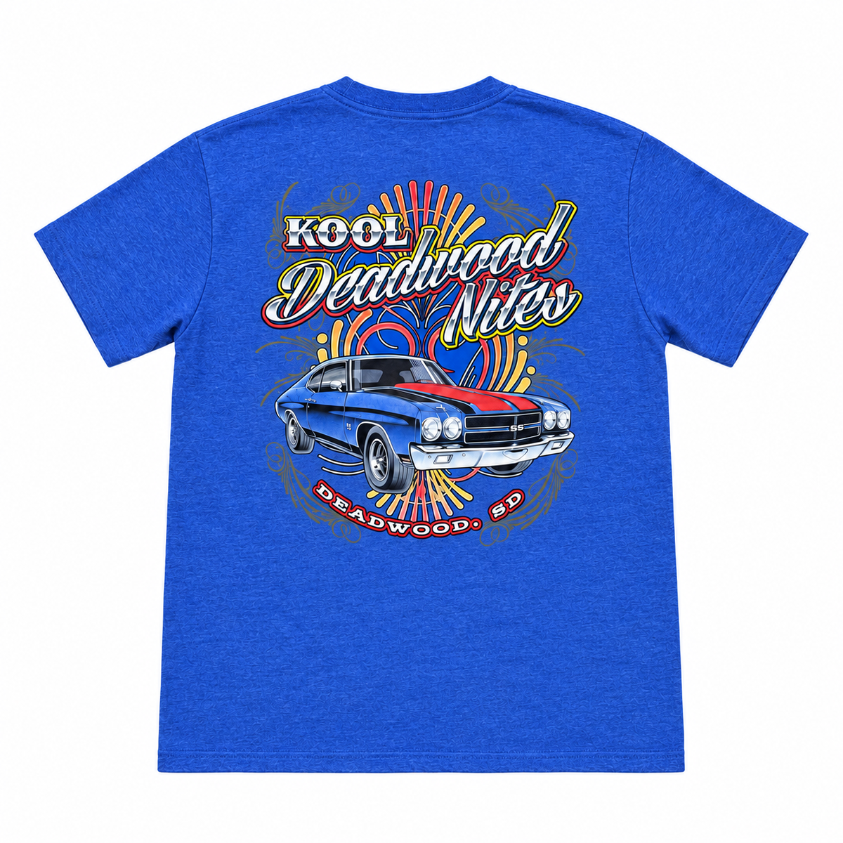Kool Deadwood Nites “Vegas” Classic Car T-Shirt – Blue