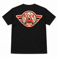 Kool Deadwood Nites Retro Wings Classic Car T-Shirt – Black back view