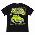 Kool Deadwood Nites Green Hot Rod Classic Car T-Shirt – Black back view