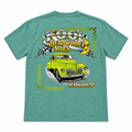 Kool Deadwood Nites Green Hot Rod Classic Car T-Shirt – Seafoam back view
