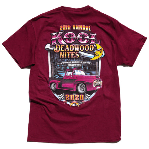 2020 Kool Deadwood Nites Official T-Shirt Black Cherry