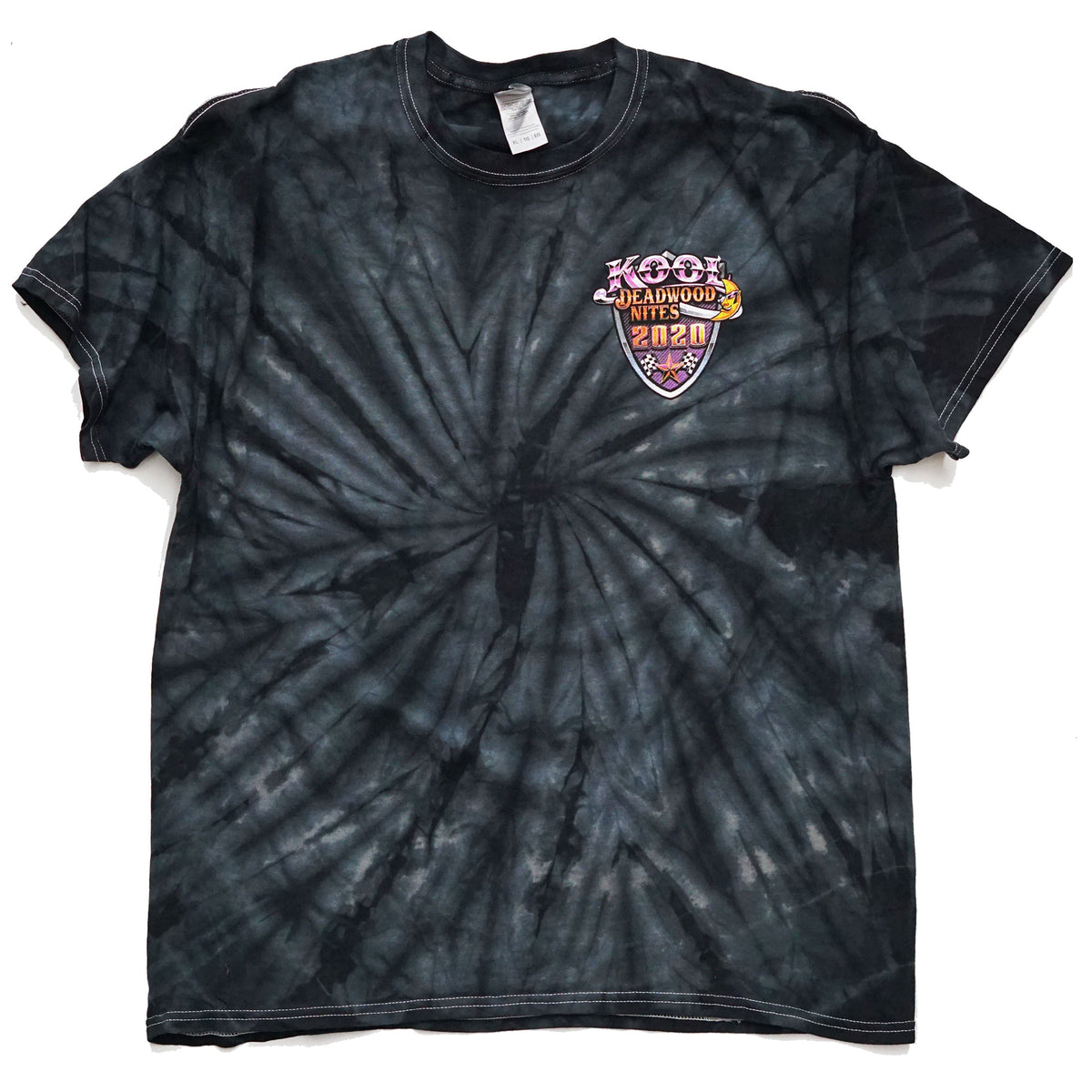 2020 Kool Deadwood Nites Official T-Shirt Black Tie-Dye