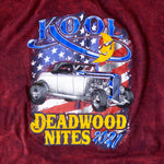 2021 Kool Deadwood Nites Official T-Shirt Washed Burgundy