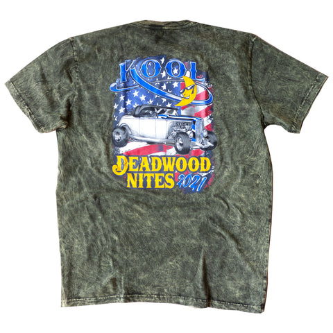 2021 Kool Deadwood Nites Official T-Shirt Washed Green