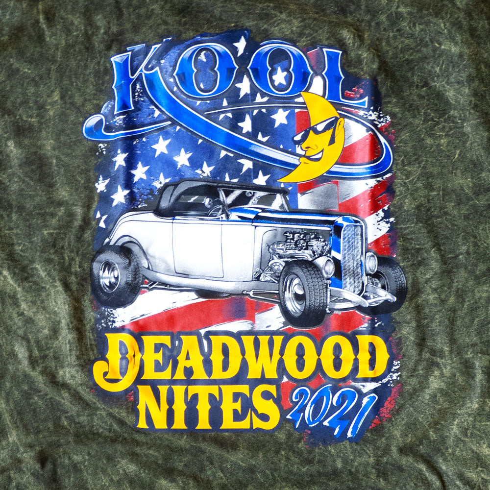 2021 Kool Deadwood Nites Official T-Shirt Washed Green