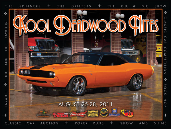 2011 KDN Poster - 1970 Dodge Challenger – Kool Deadwood Nites Official