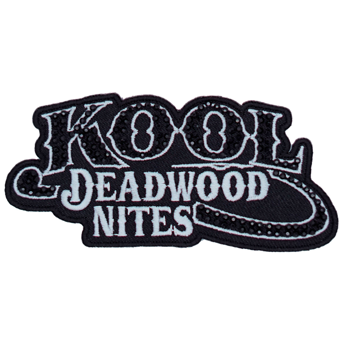 Kool Deadwood Nites Subdued Rhinestones Logo Patch