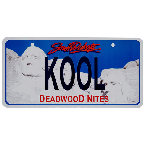 Koo Deadwood Nites South Dakota License Plate