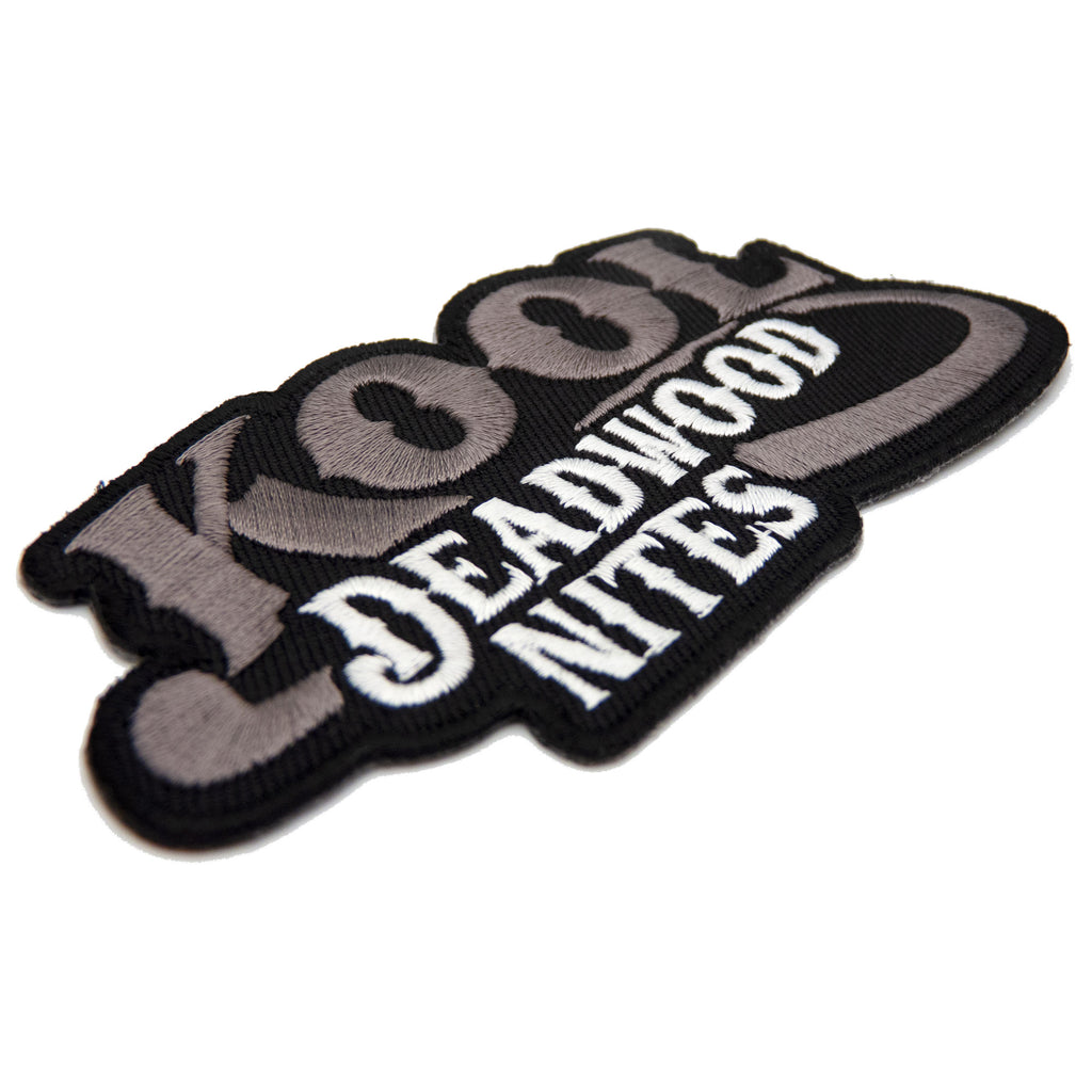 Charcoal & Black Subdued KDN Logo Embroidered Patch