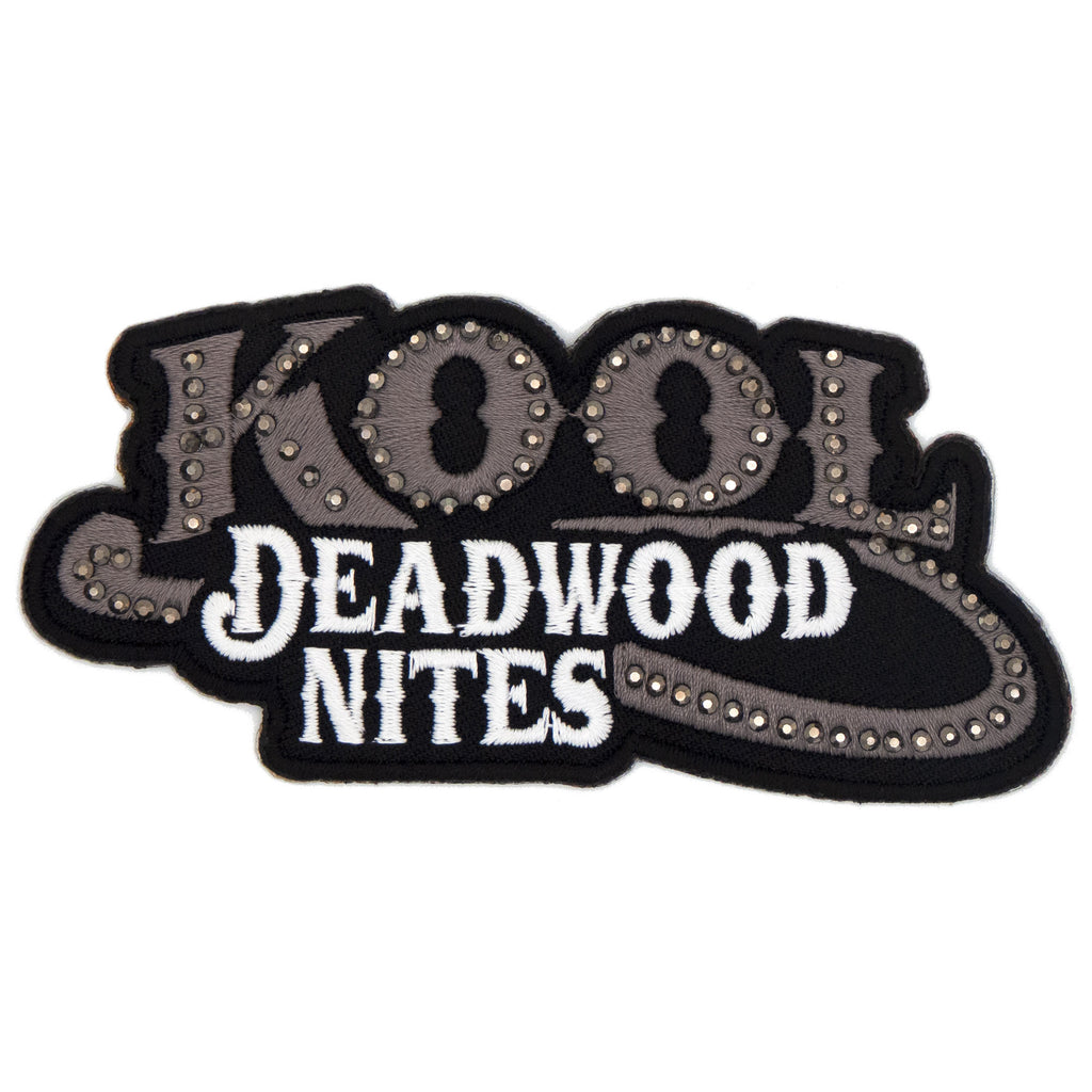 Charcoal & Black Subdued KDN Logo & Rhinestones Patch