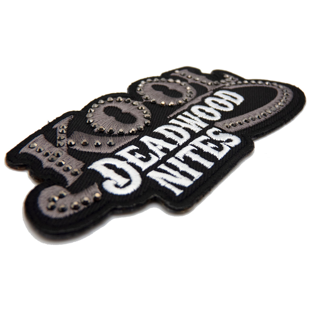 Charcoal & Black Subdued KDN Logo & Rhinestones Patch
