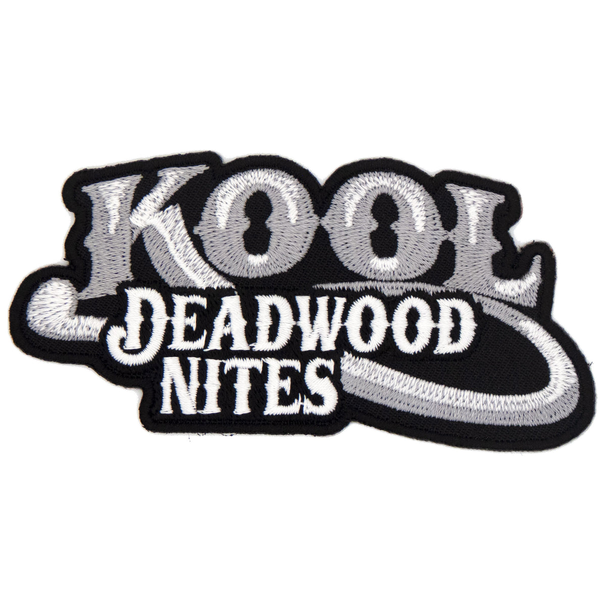 Light Grey & Black KDN Logo Embroidered Patch