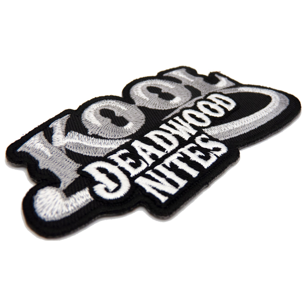 Light Grey & Black KDN Logo Embroidered Patch
