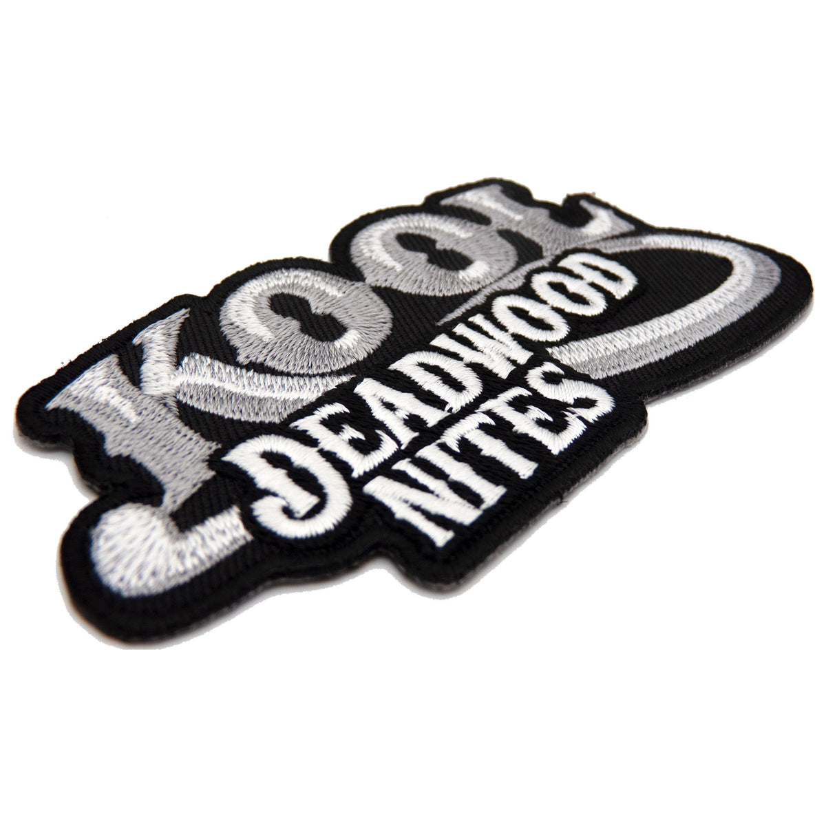 Light Grey & Black KDN Logo Embroidered Patch