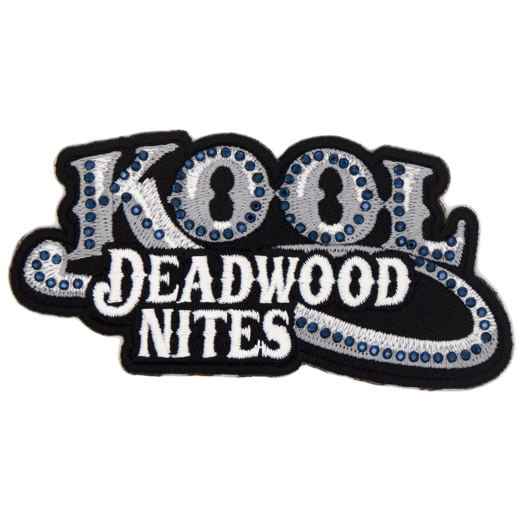 Light Grey & Black KDN Logo & Navy Blue Stones Patch