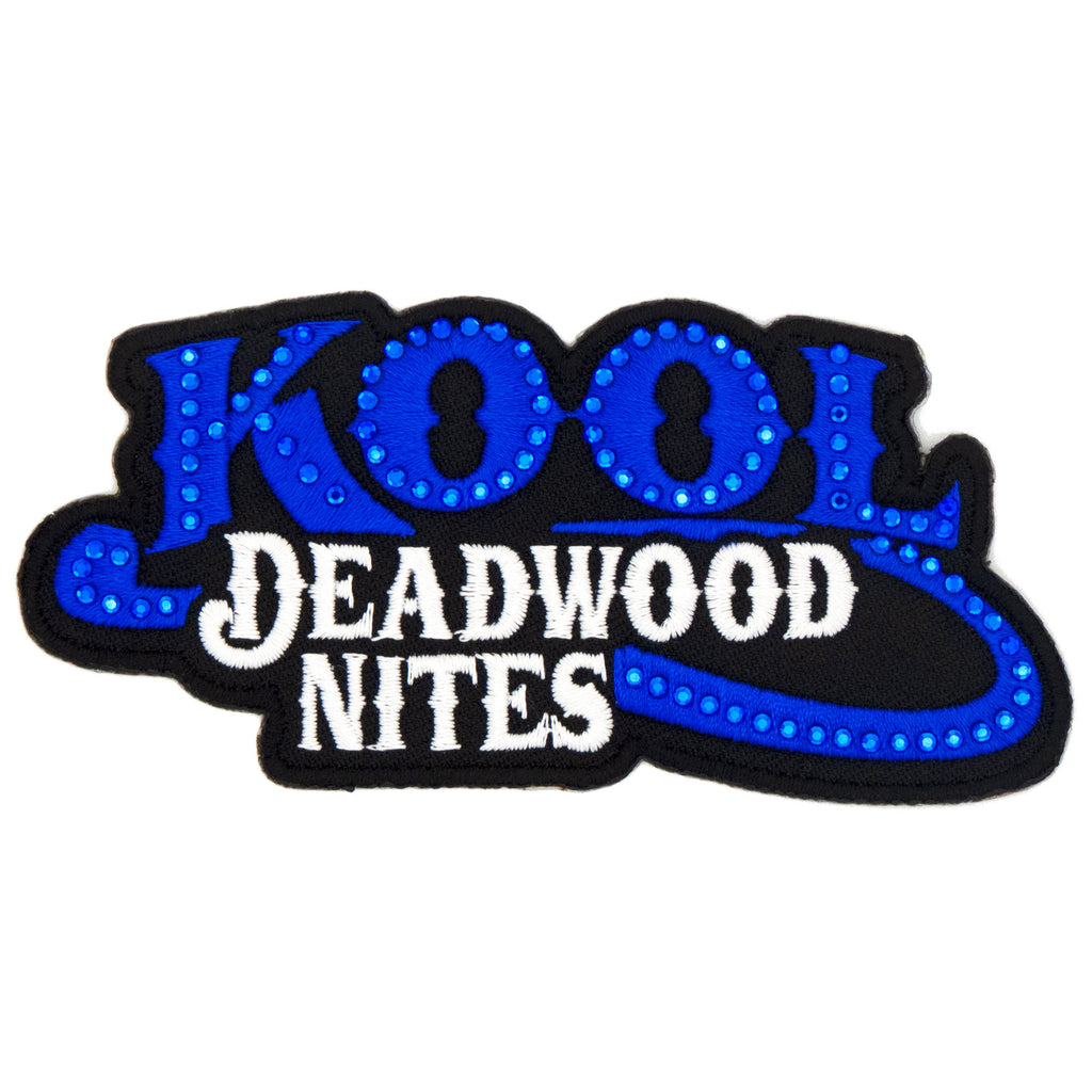 Blue & Black Embroidered KDN Logo & Sapphires Patch