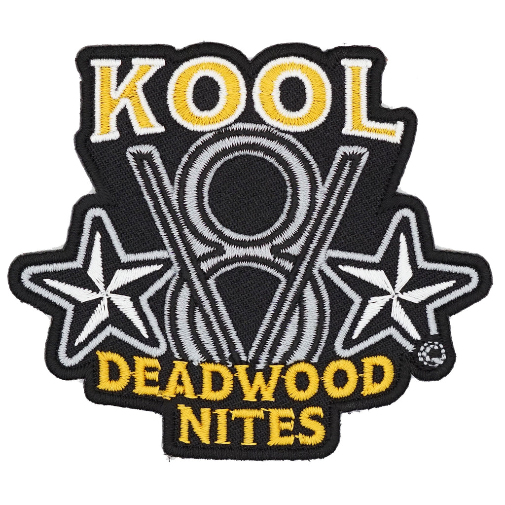 Kool Deadwood Nites V8 & Stars Iron On Patch Kool Deadwood Nites Official