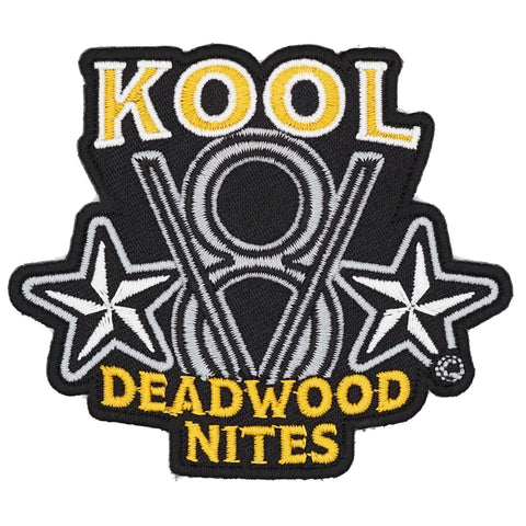 Kool Deadwood Nites V8 & Stars Iron On Patch