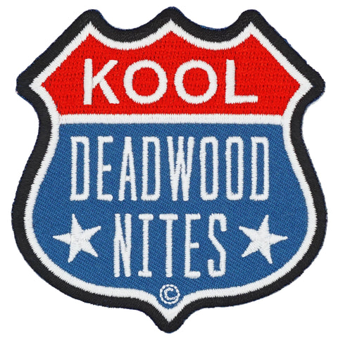 Kool Deadwood Nites RWB Road Sign Iron On Patch
