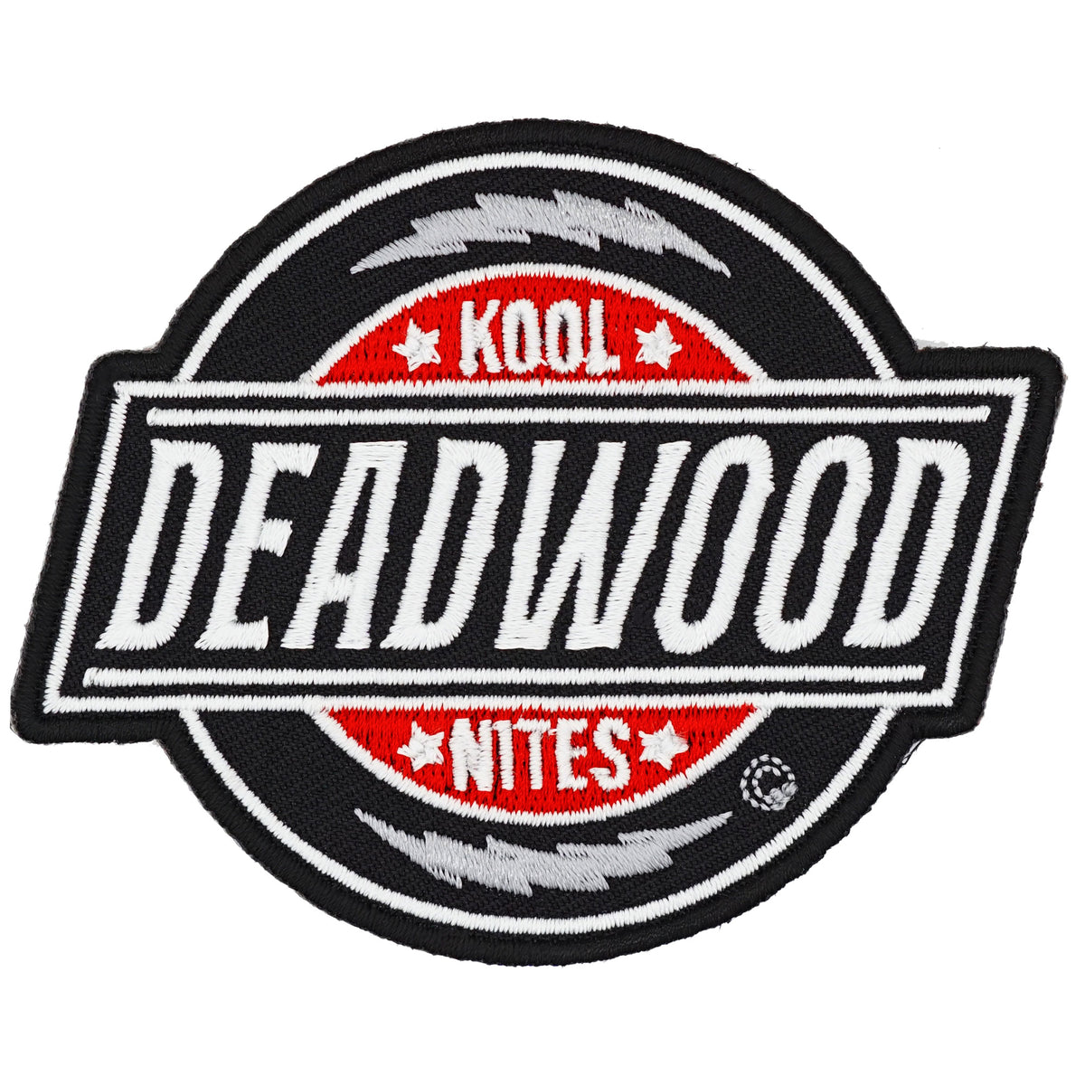 Kool Deadwood Nites Sleek Lightning Iron On Patch