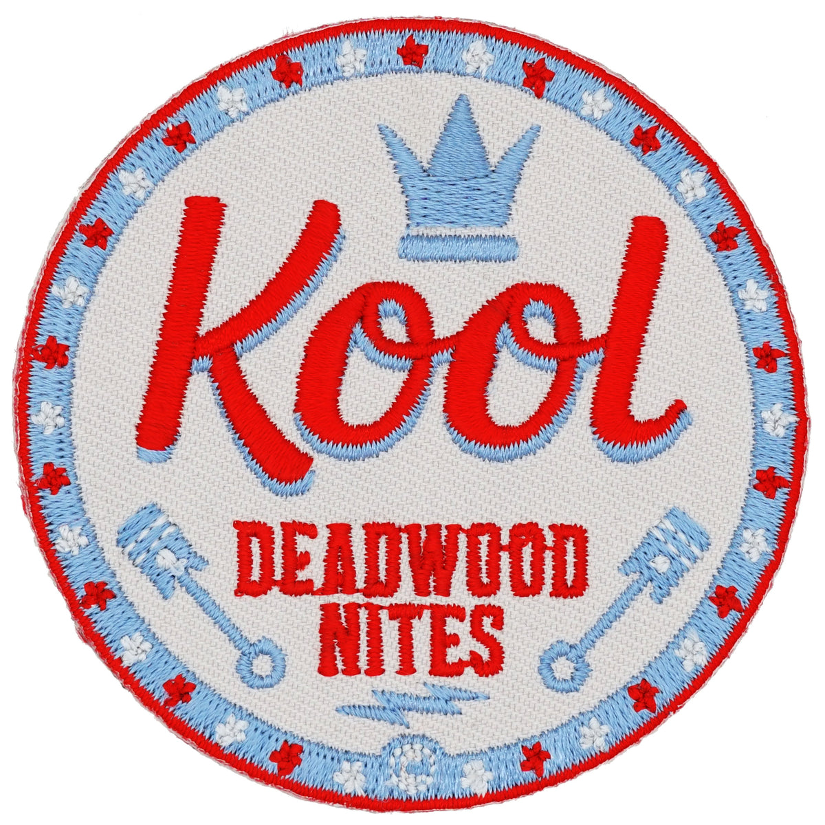 Round Kool Deadwood Nites Crowned Iron On Patch