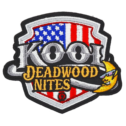 Kool Deadwood Nites USA Flag Crest Iron On Patch