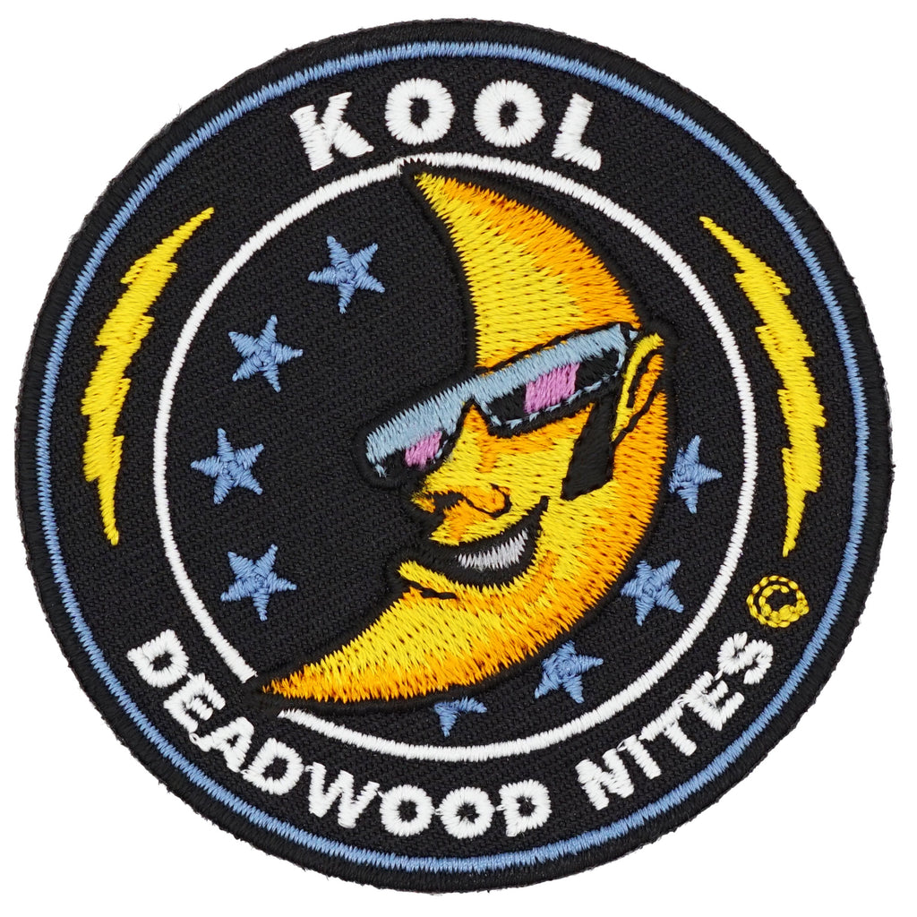 Kool Moon & Lightning Bolts KDN Iron On Patch