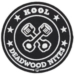 Kool Deadwood Nites Black & White Iron On Patch