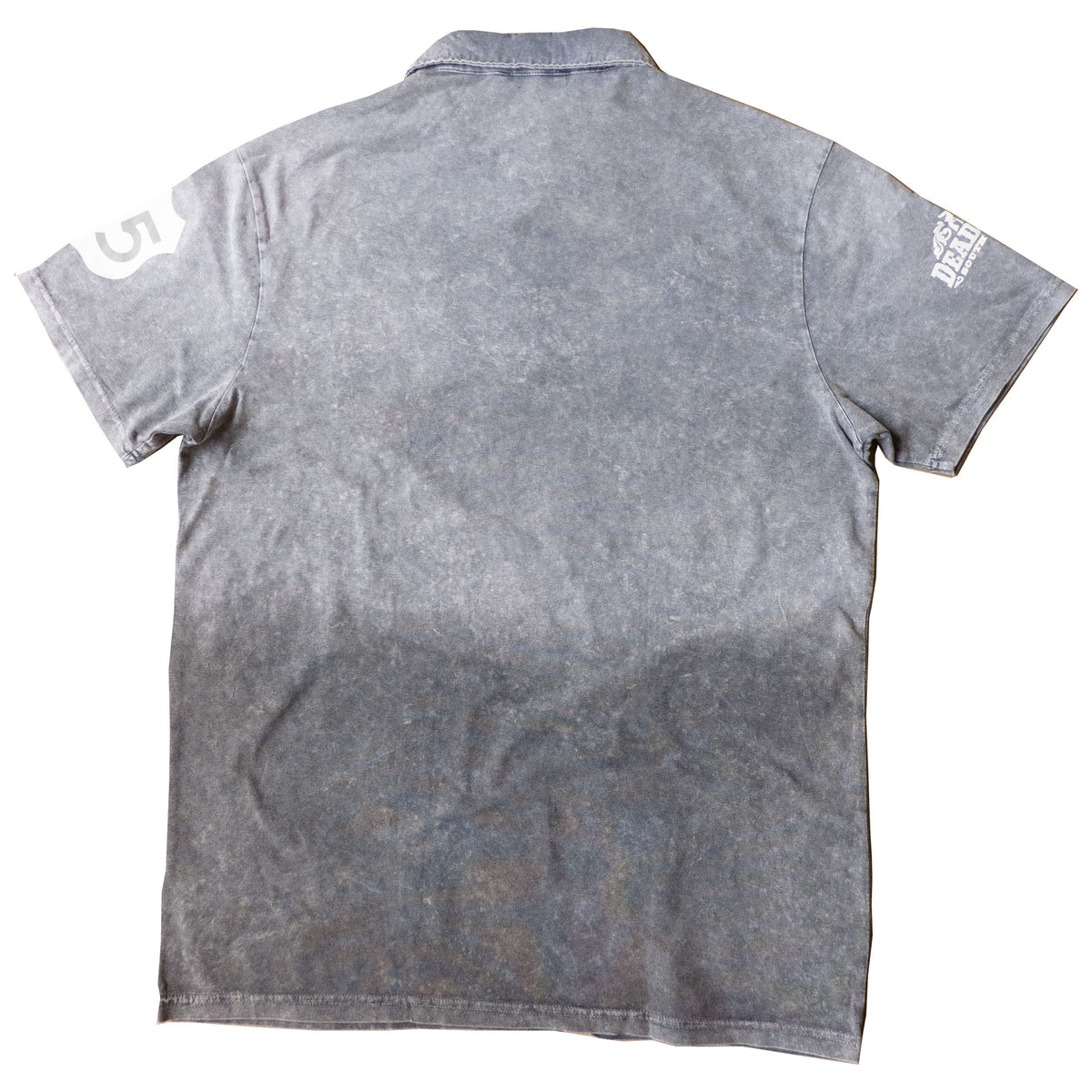 Men's Weathered 2-Tone Grey KDN Fashion Polo