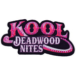 Pink Studded Kool Deadwood Nites Iron On Patch